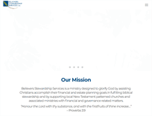 Tablet Screenshot of believerstewardship.org